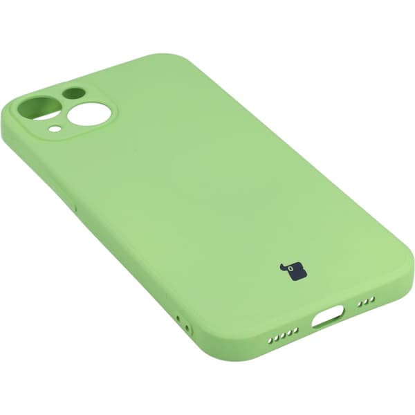Bizon silikonecover til iPhone 13, grøn