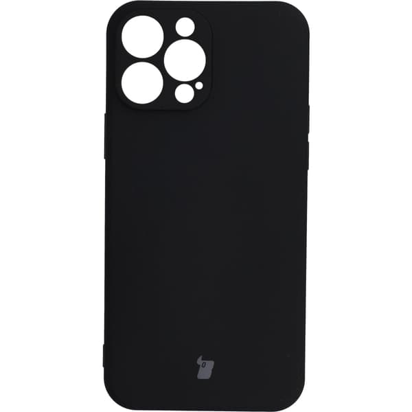 Bizon Silikone Etui til iPhone 13 Pro Max, Sort