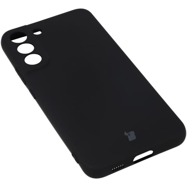 Bizon Silikone Etui til Galaxy S22 Plus, Sort