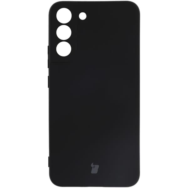 Bizon Silikone Etui til Galaxy S22 Plus, Sort