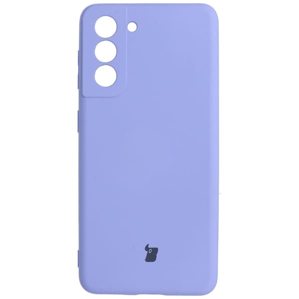 Bizon Case Silikone-etui til Galaxy S21, lyselilla