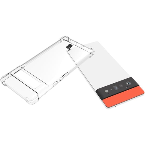 Bizon-kotelo + 2x filmi + linssi, kirkas pakkaus Google Pixel 6 Prolle, läpinäkyvä