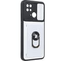 Pikkukuva 2 / 4: Bizon Case Camshield -korttipaikkarengas Xiaomi Redmi 10C:lle, valkoinen