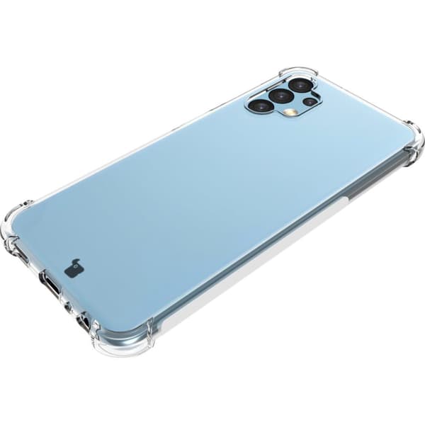 Suojakuori + 2x Bizon-kotelo, kirkas lasi, Galaxy A13 4G:lle, läpinäkyvä