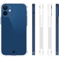 Miniatyrbillede 4 af 6: Etui + 2x glas + linse Bizon Cover Clear Pack til iPhone 12 Mini, gennemsigtig