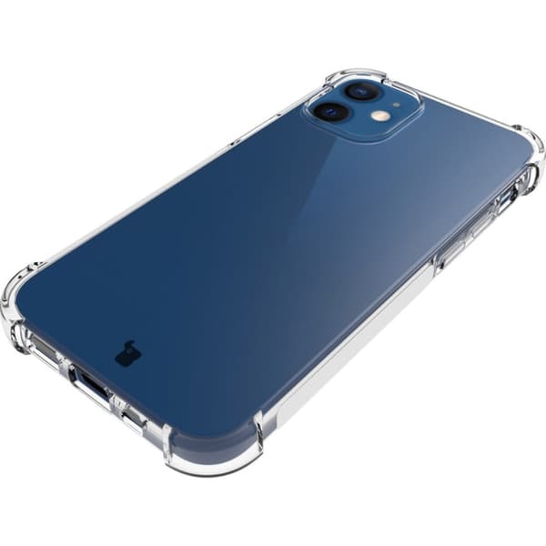 Etui + 2x glas + linse Bizon Cover Clear Pack til iPhone 12 Mini, gennemsigtig