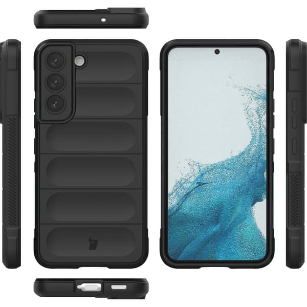 Bizon-cover Tur til Galaxy S22, sort