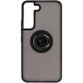 Miniatyrbild 2 av 8: Bizon Case Hybrid Ringfingerringfodral för Galaxy S22, rökfärgad med svart ram