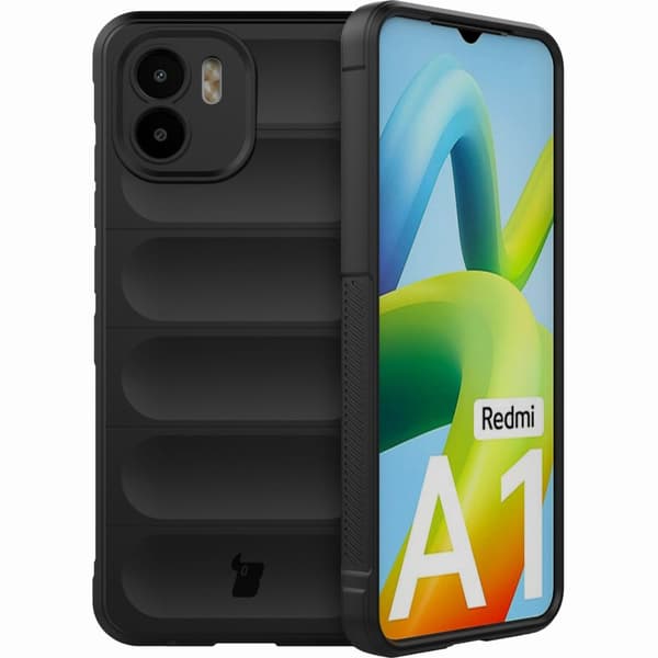 Bizon Case Tur panssaroitu suojakuori Xiaomi Redmi A1:lle, musta