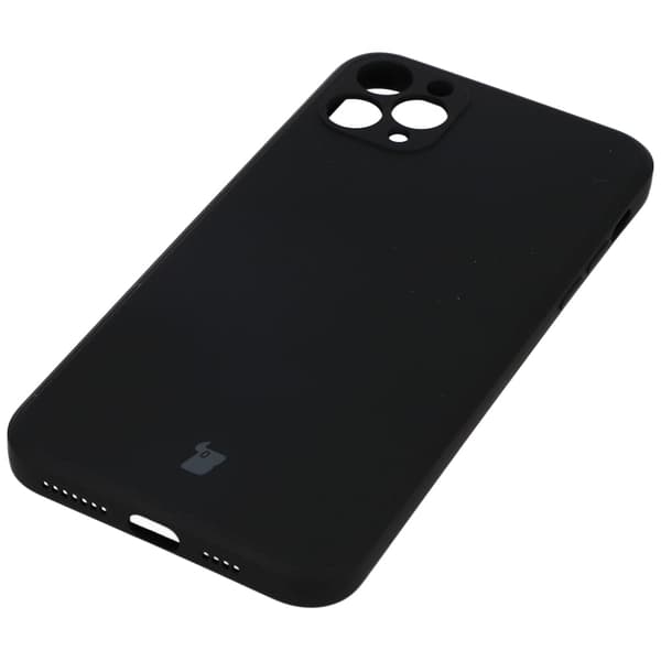 Bizon Silikone Etui til iPhone 11 Pro Max, Sort