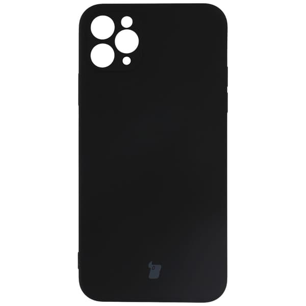 Bizon Silikone Etui til iPhone 11 Pro Max, Sort
