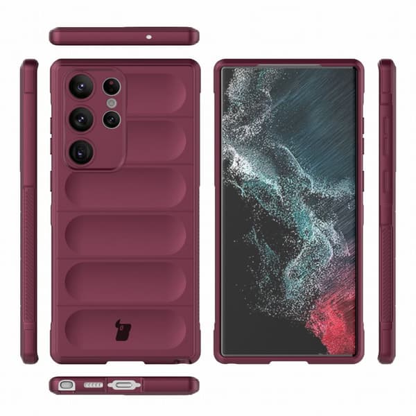 Bizon-suojakuori Galaxy S23 Ultralle, tummanvioletti