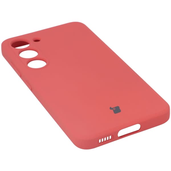Bizon Silicone Sq -suojakuori Galaxy S23:lle, likaisenpinkki