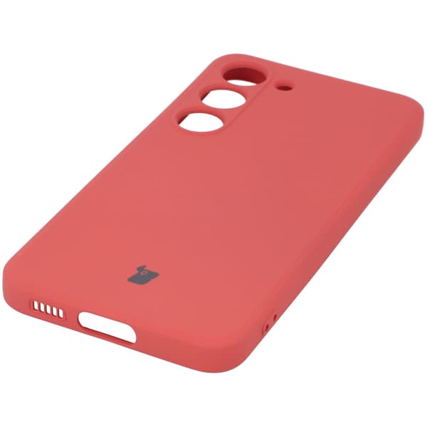 Bizon Silicone Sq -suojakuori Galaxy S23:lle, likaisenpinkki