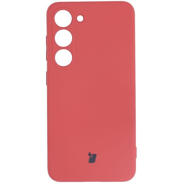 Bizon Silicone Sq -suojakuori Galaxy S23:lle, likaisenpinkki