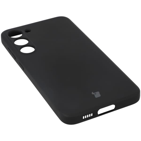 Bizon Silicone Sq -suojakuori Galaxy S23 Plussalle, musta