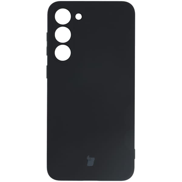 Bizon Silicone Sq -suojakuori Galaxy S23 Plussalle, musta