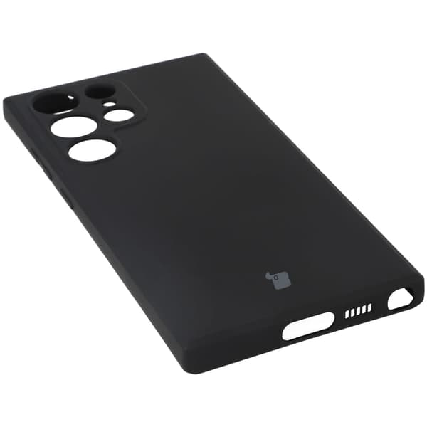 Bizon Silikone Etui Sq til Galaxy S23 Ultra, Sort