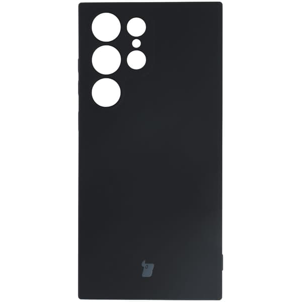 Bizon Silikone Etui Sq til Galaxy S23 Ultra, Sort
