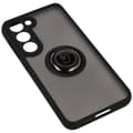 Miniatyrbillede 4 af 8: Bizon Case Hybrid Ring Fingerring Cover til Galaxy S23, Røgfarvet med Sort Ramme
