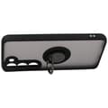 Miniatyrbillede 5 af 8: Bizon Case Hybrid Ring Fingerring Cover til Galaxy S23, Røgfarvet med Sort Ramme