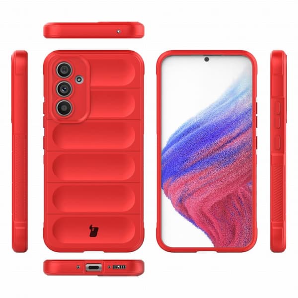 Bizon Cover Tur til Galaxy A54 5G, rød