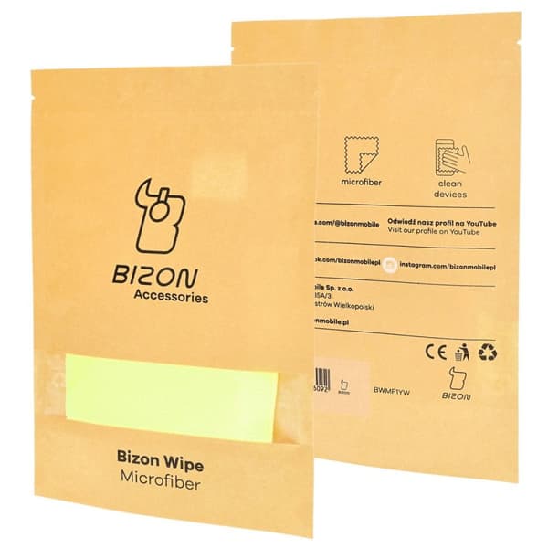 Bizon Wipe Solo mikrofiberklud 35 x 35 cm, 1 stk., gul