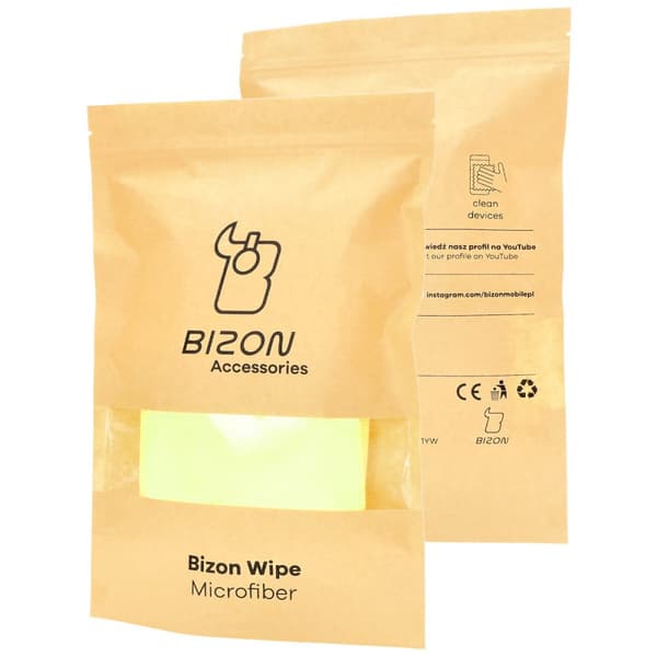 Bizon Wipe Trio mikrofiberduksset 35 x 35 cm, 3 delar, gul