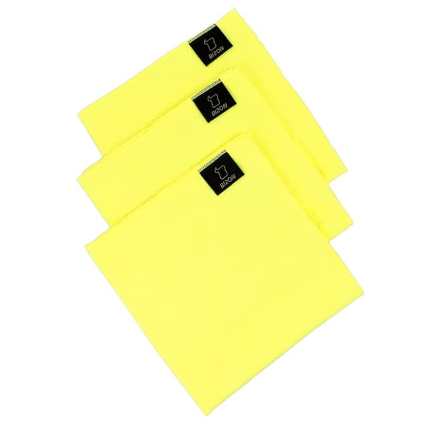 Bizon Wipe Trio mikrofiberduksset 35 x 35 cm, 3 delar, gul