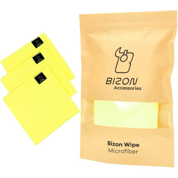 Bizon Wipe Trio mikrofiberduksset 35 x 35 cm, 3 delar, gul