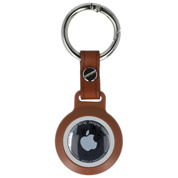 Bizon Case Locator vedenpitävä suojakotelo Apple AirTagille, ruskea
