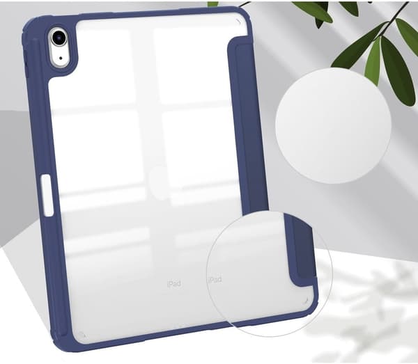 Bizon Case Tab Clear Matt iPad 11 / 10 sukupolvelle. 2025 / 2022, tummansininen