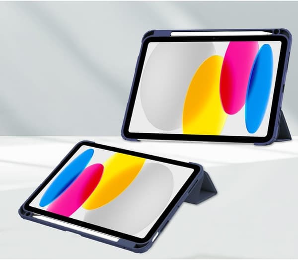 Bizon Case Tab Clear Matt iPad 11 / 10 sukupolvelle. 2025 / 2022, tummansininen