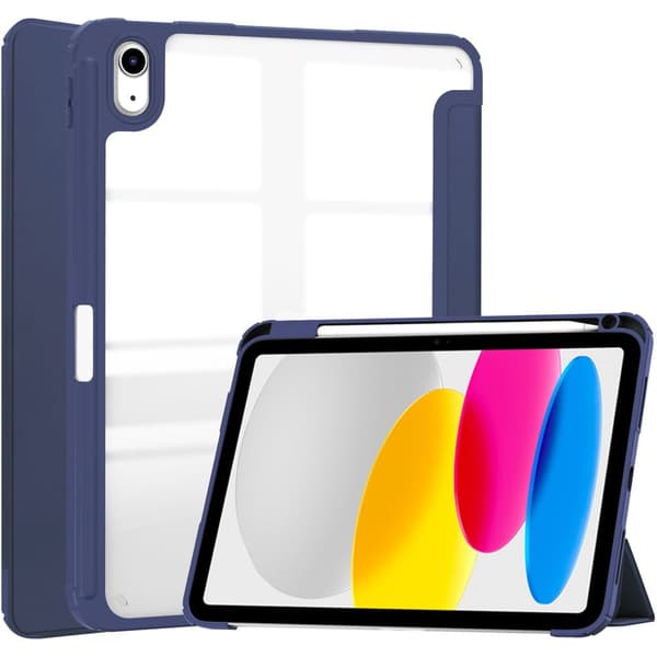 Bizon Case Tab Clear Matt iPad 11 / 10 sukupolvelle. 2025 / 2022, tummansininen