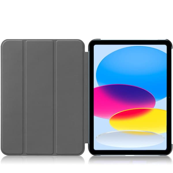 Bizon-cover med tab-krokodillemotiv til iPad 11/10 generation. 2025 / 2022, marineblå