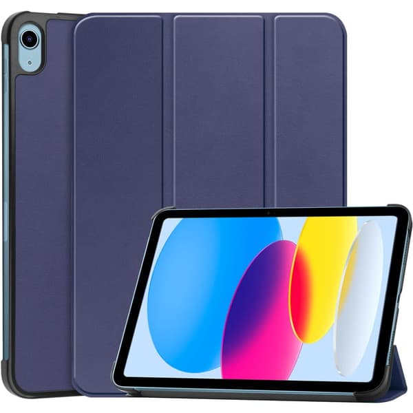 Bizon-cover med tab-krokodillemotiv til iPad 11/10 generation. 2025 / 2022, marineblå