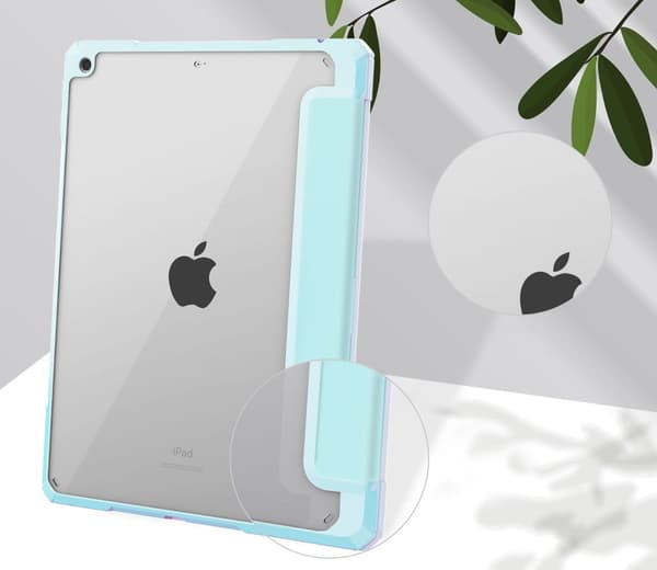 Bizon Cover Tab Clear Matt til iPad 9/8/7 10.2 2021/2020/2019, blå