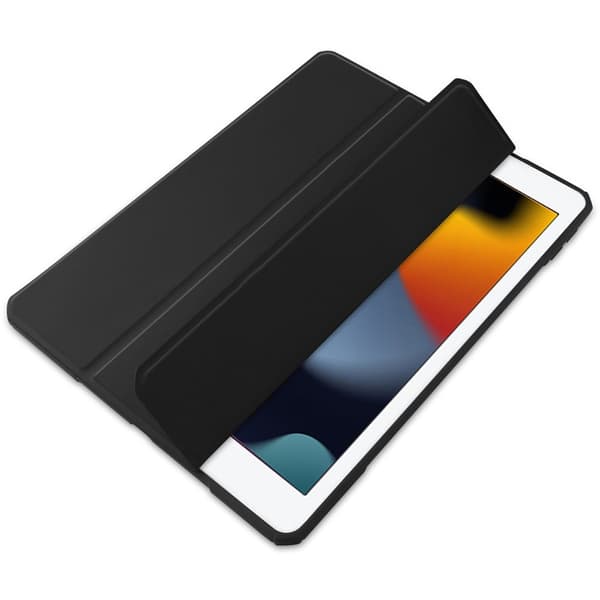 Bizon Cover Tab Clear Matt til iPad 9/8/7 10.2 2021/2020/2019, sort