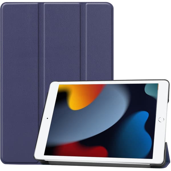 Bizon Cover Tab Croc til iPad 9/8/7 10.2 2021/2020/2019, marineblå