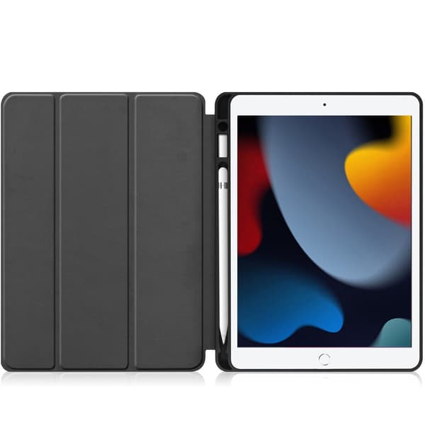 Bizon Suojakuori iPadille 9/8/7 10.2 (2021/2020/2019), musta
