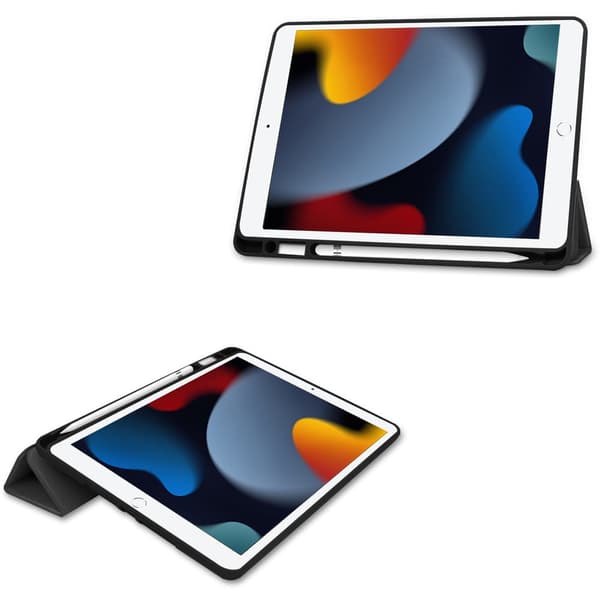 Bizon Suojakuori iPadille 9/8/7 10.2 (2021/2020/2019), musta