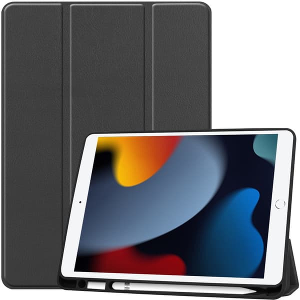 Bizon Suojakuori iPadille 9/8/7 10.2 (2021/2020/2019), musta