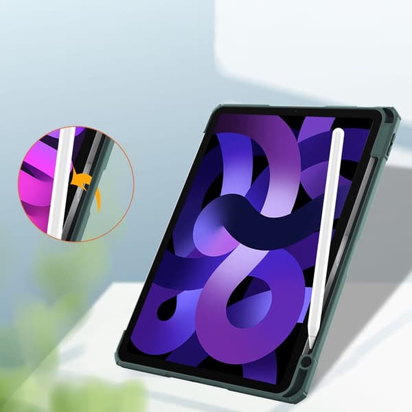 Bizon Cover Tab Clear Matt til iPad Air 11"" / 10.9"" 2020-2025 / Pro 11"" 2018, mørkegrøn