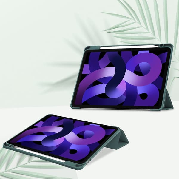 Bizon Cover Tab Clear Matt til iPad Air 11"" / 10.9"" 2020-2025 / Pro 11"" 2018, mørkegrøn