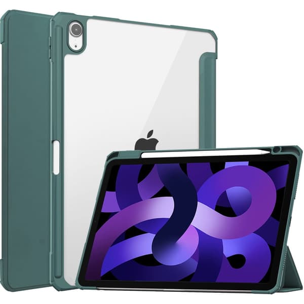 Bizon Cover Tab Clear Matt til iPad Air 11"" / 10.9"" 2020-2025 / Pro 11"" 2018, mørkegrøn