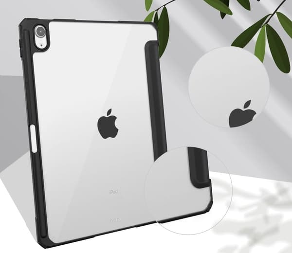 Bizon Cover Tab Clear Matt til iPad Air 11" / 10,9" 2020-2025 / Pro 11" 2018, sort