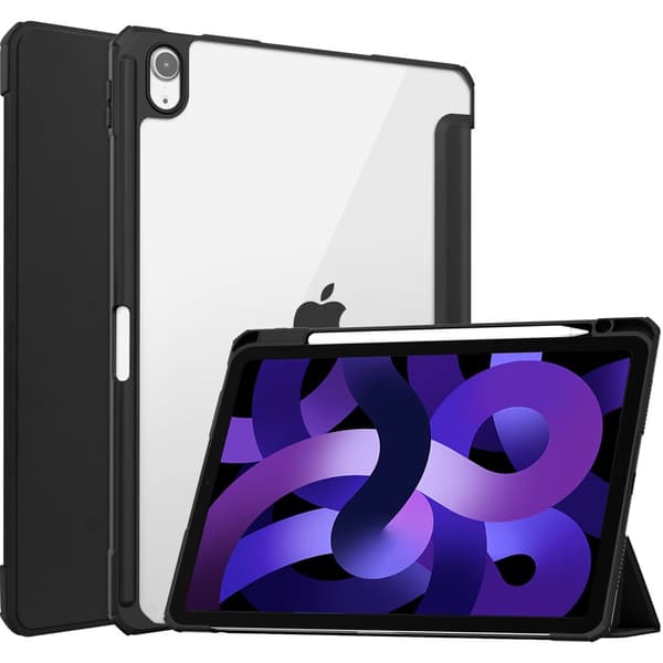 Bizon Cover Tab Clear Matt til iPad Air 11" / 10,9" 2020-2025 / Pro 11" 2018, sort