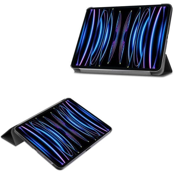 Bizon-cover Tab Croc til iPad Pro 11 2022/2021/2020/2018, sort