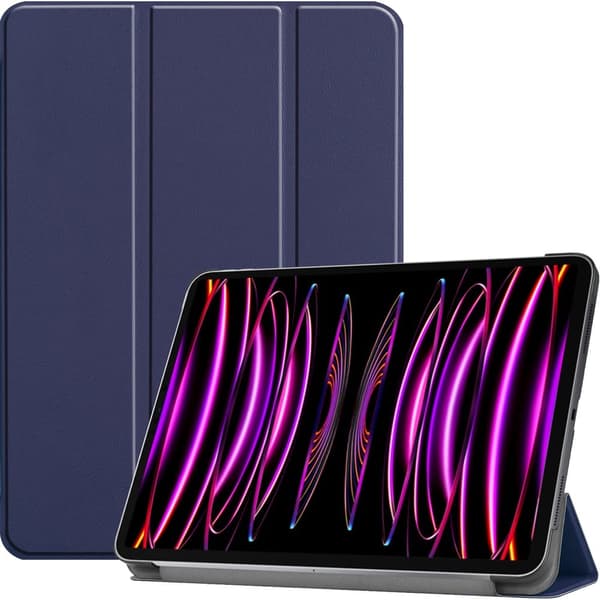 Bizon-fodral Tab Croc för iPad Pro 12.9 2022/2021/2020/2018, marinblå
