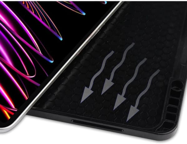 Bizon Cover Tab Lizard til iPad Pro 12.9 2022/2021/2020/2018, mørkegrøn